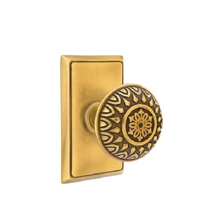 Emtek French Antique Brass Privacy 8221LNUS7 8221LNUS7